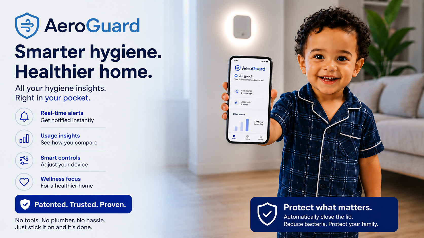 AeroGuard app — Smarter hygiene, healthier home