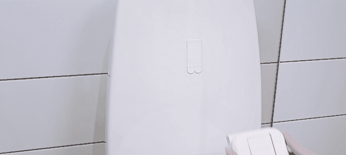 Easy peel and stick installation — 30 seconds